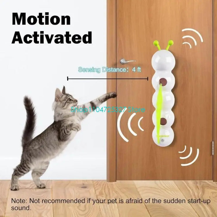 Juguete para gatos con forma de oruga ondulante: ¡movimiento automático para un juego sin fin!
