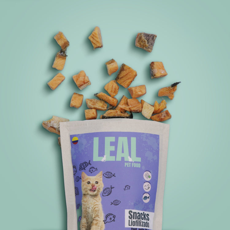 Trocitos de salmón liofilizados (50g)