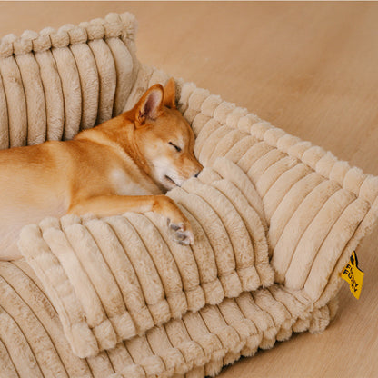 Almohada ortopédica grande, suave y lavable para perros, sofá cama para perros - Sueño Nocturno