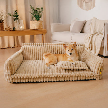 Almohada ortopédica grande, suave y lavable para perros, sofá cama para perros - Sueño Nocturno