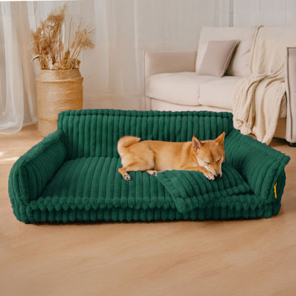 Almohada ortopédica grande, suave y lavable para perros, sofá cama para perros - Sueño Nocturno