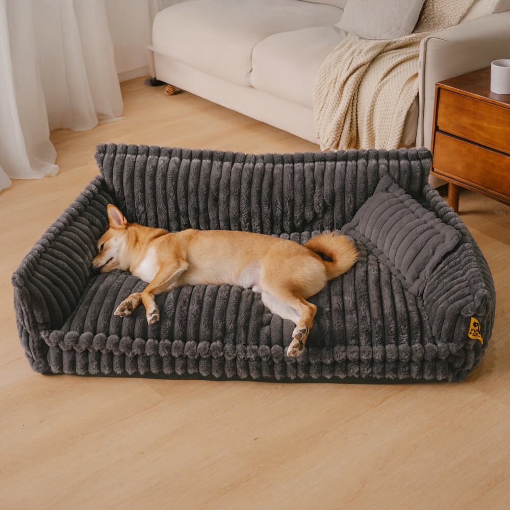 Almohada ortopédica grande, suave y lavable para perros, sofá cama para perros - Sueño Nocturno