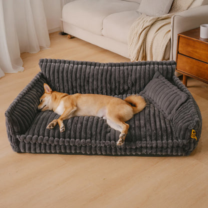Almohada ortopédica grande, suave y lavable para perros, sofá cama para perros - Sueño Nocturno