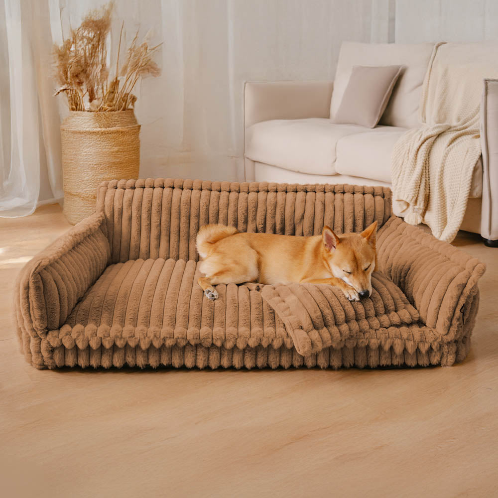 Almohada ortopédica grande, suave y lavable para perros, sofá cama para perros - Sueño Nocturno