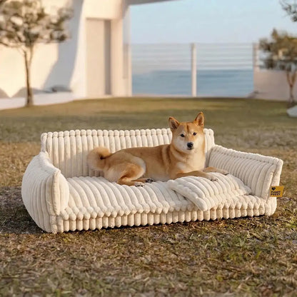 Almohada ortopédica grande, suave y lavable para perros, sofá cama para perros - Sueño Nocturno
