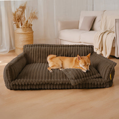 Almohada ortopédica grande, suave y lavable para perros, sofá cama para perros - Sueño Nocturno