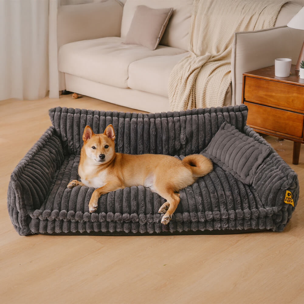 Almohada ortopédica grande, suave y lavable para perros, sofá cama para perros - Sueño Nocturno