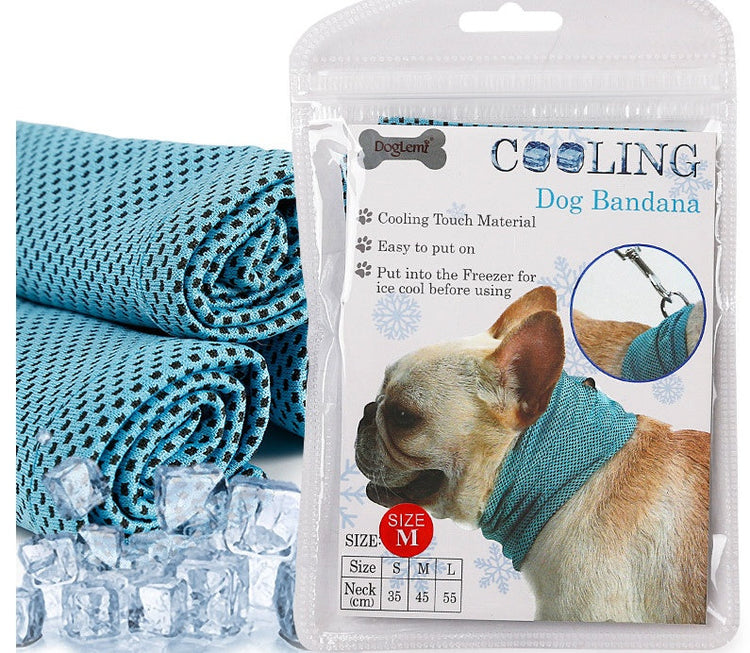 Pañuelo refrescante instantáneo para mascotas, bufanda para perros pequeños, toalla refrescante de verano, collar para perros