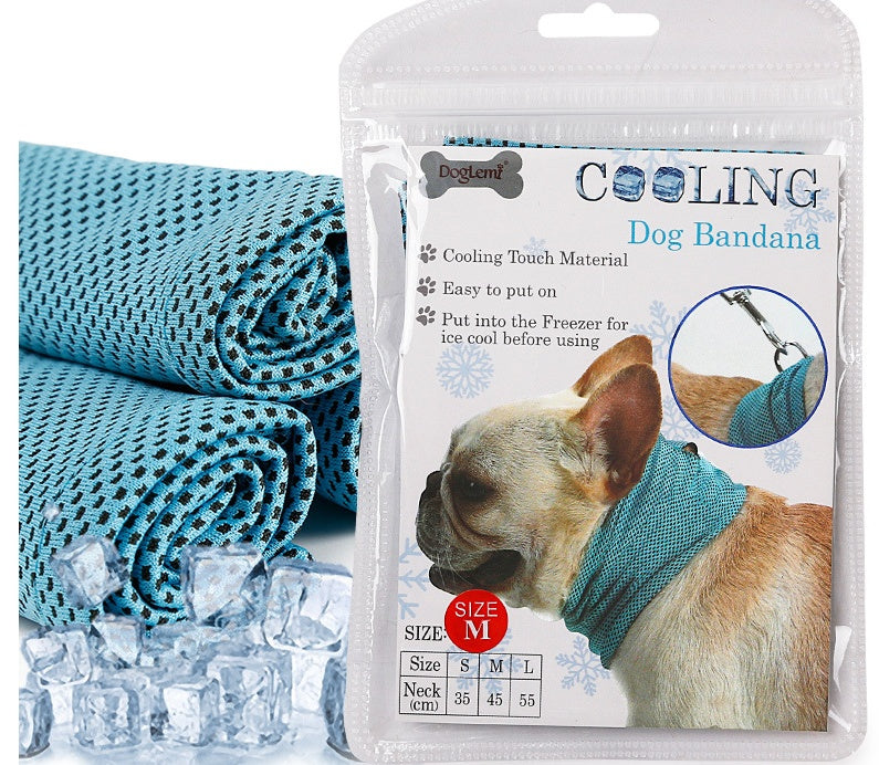 Pañuelo refrescante instantáneo para mascotas, bufanda para perros pequeños, toalla refrescante de verano, collar para perros