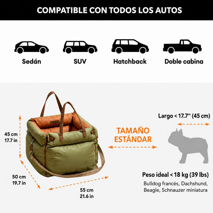 Silla de coche para perros Urban Voyager ISOFIX