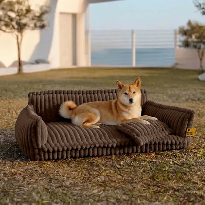 Almohada ortopédica grande, suave y lavable para perros, sofá cama para perros - Sueño Nocturno