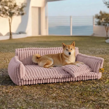 Almohada ortopédica grande, suave y lavable para perros, sofá cama para perros - Sueño Nocturno