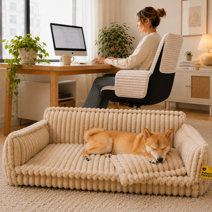 Almohada ortopédica grande, suave y lavable para perros, sofá cama para perros - Sueño Nocturno