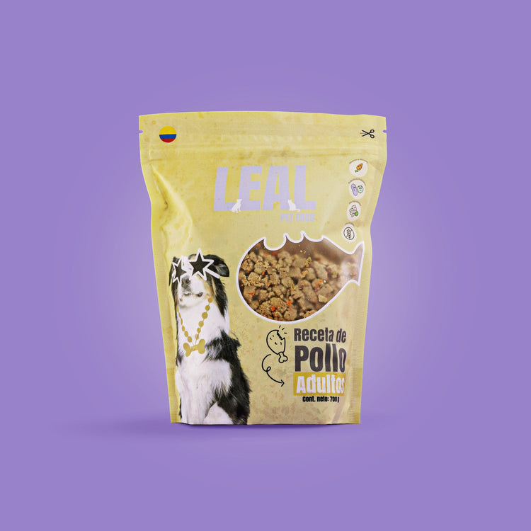 Receta de pollo para adultos (700g)