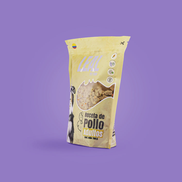 Receta de pollo para adultos (700g)