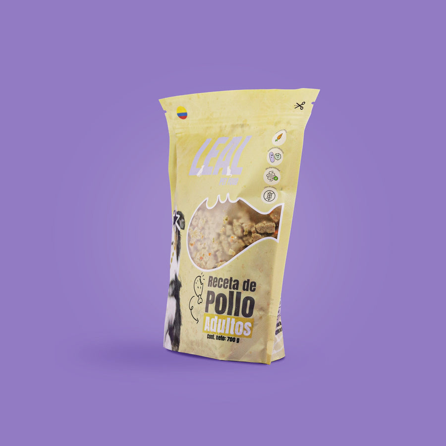 Receta de pollo para adultos (700g)