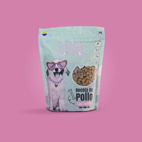 Receta de pollo para cachorros (700g)
