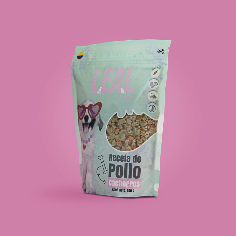 Receta de pollo para cachorros (700g)