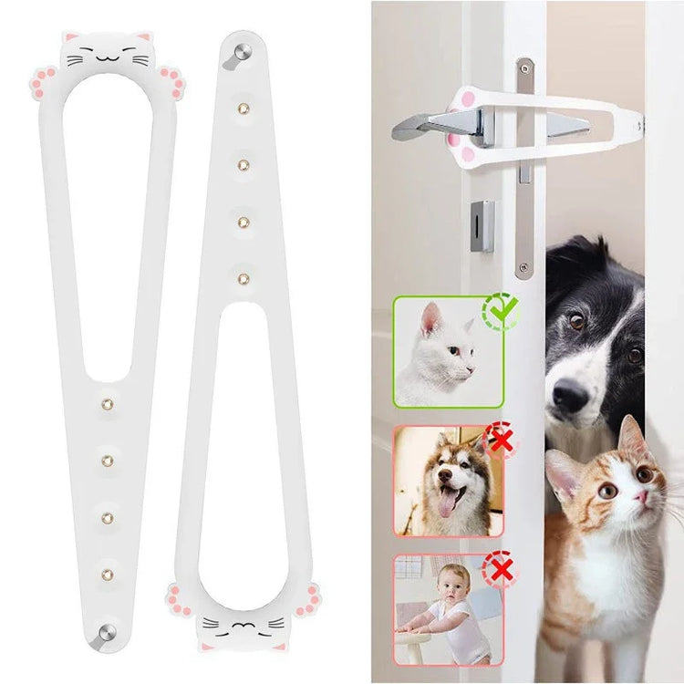 Purrfect Passage: Soporte para pestillo de puerta de gato