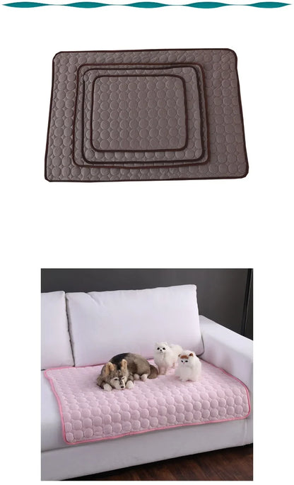 Alfombrilla de gel refrescante extragrande para perros y gatos. Almohadilla refrescante reutilizable para el verano.