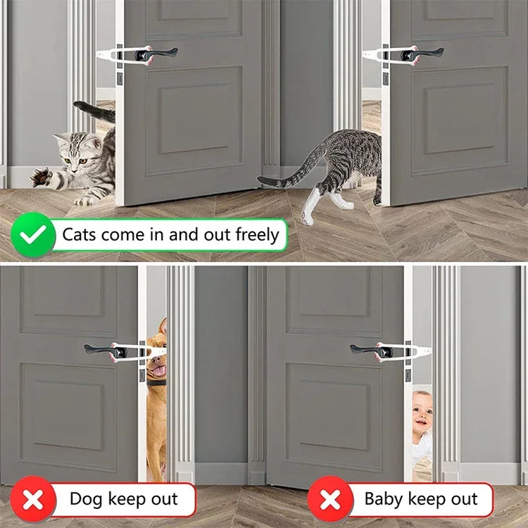 Purrfect Passage: Soporte para pestillo de puerta de gato