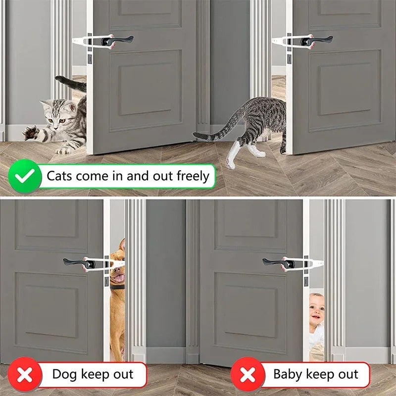 Purrfect Passage: Soporte para pestillo de puerta de gato