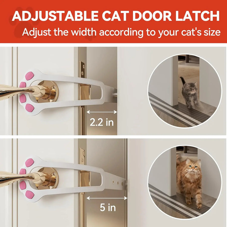 Purrfect Passage: Soporte para pestillo de puerta de gato
