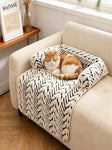 Colchoneta para cama de mascotas con cojines laterales, suave y mullida, protectora antideslizante para sofá cama de perros y gatos, cojín para dormir para mascotas pequeñas y medianas.