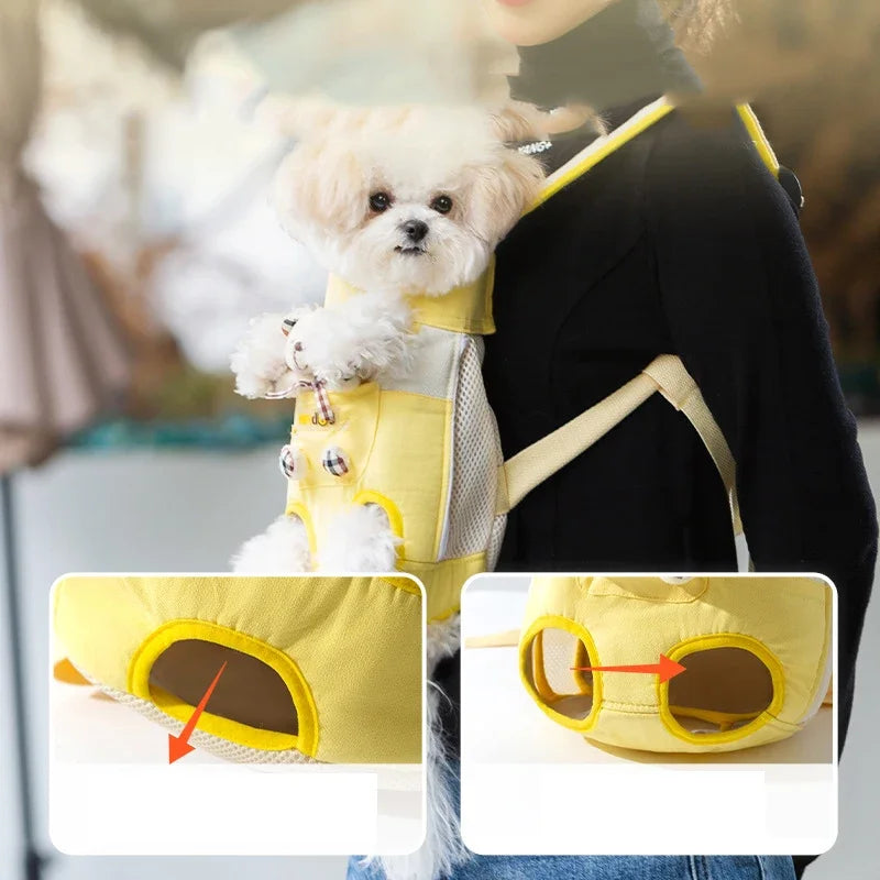 PawSnug™ – Transportín de pecho manos libres para mascotas 🐶