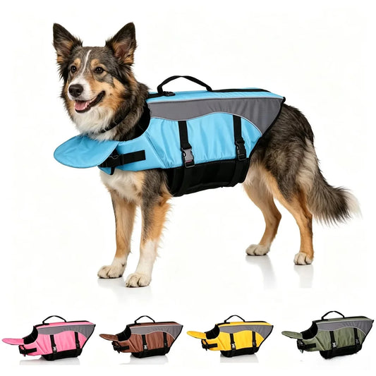 Safety Pet Dog Swimming Vest Floating Detachable Adjustable Dog Life Vests For Boating For Small Large Breed Outdoor Camping
