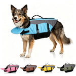 Chaleco salvavidas flotante desmontable y ajustable para perros, ideal para paseos en bote, razas pequeñas y grandes, y para acampar al aire libre.