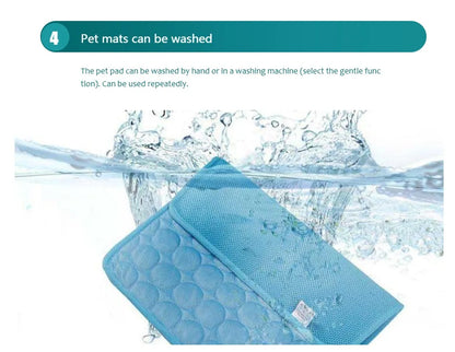 Alfombrilla de gel refrescante extragrande para perros y gatos. Almohadilla refrescante reutilizable para el verano.