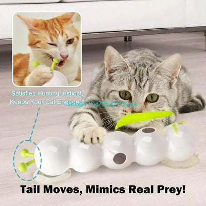 Juguete para gatos con forma de oruga ondulante: ¡movimiento automático para un juego sin fin!