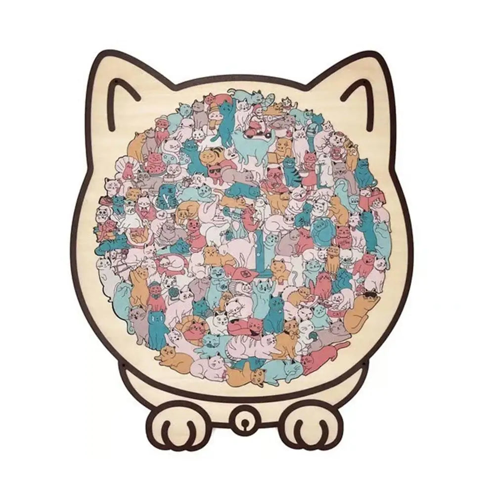 PurrfectMind™ – Rompecabezas de 135 piezas con diseño de gato tranquilo 🐱