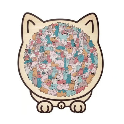 PurrfectMind™ – Rompecabezas de 135 piezas con diseño de gato tranquilo 🐱