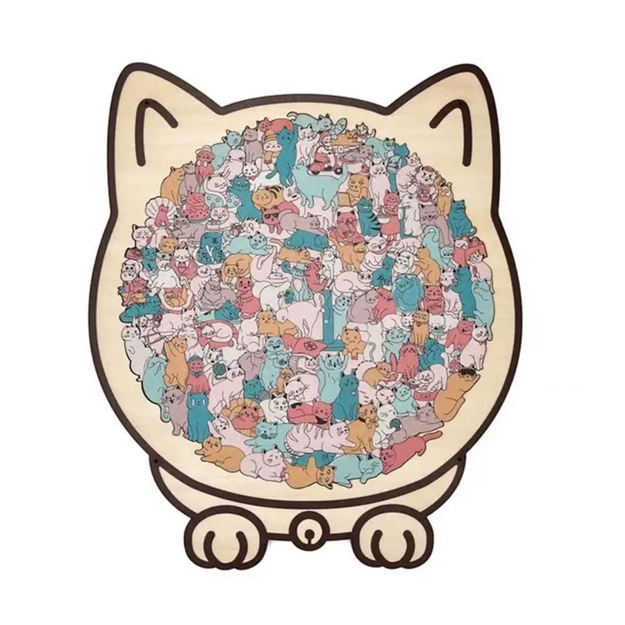 PurrfectMind™ – Rompecabezas de 135 piezas con diseño de gato tranquilo 🐱
