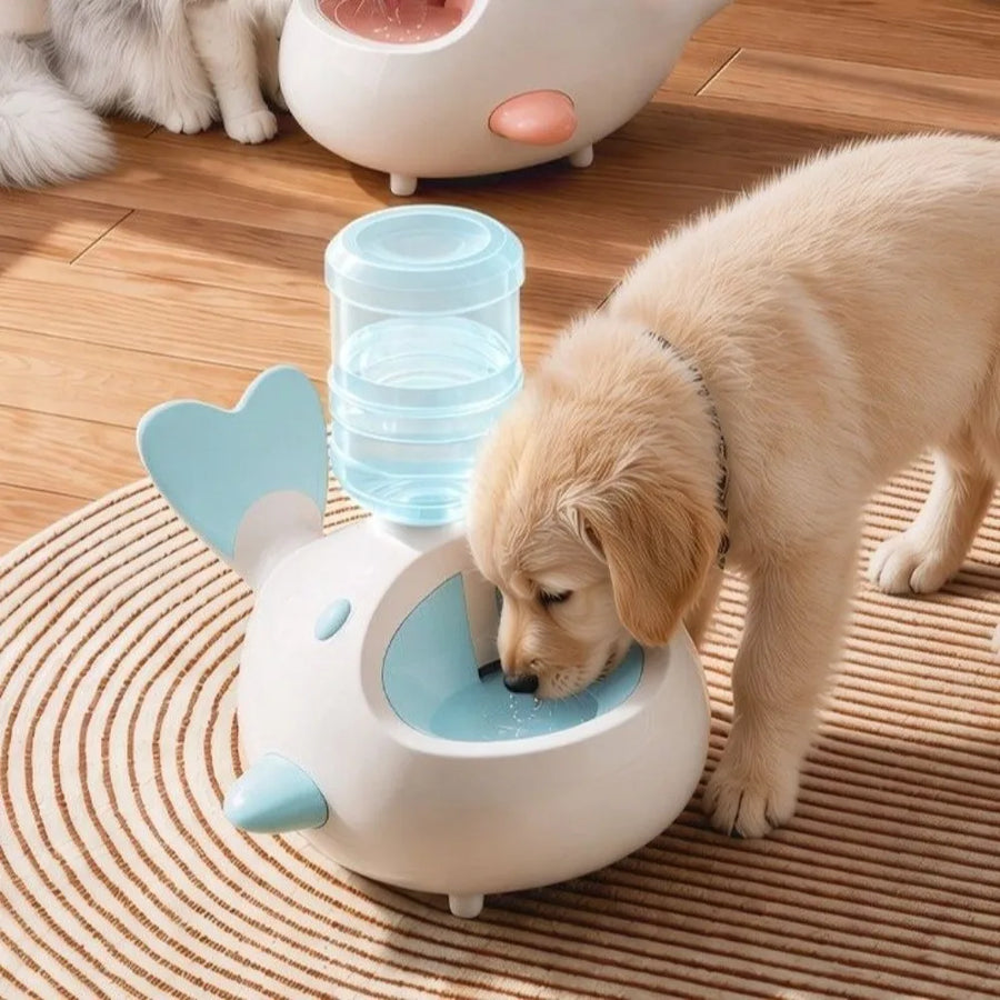 Fuente para gatos WhaleSip™ 🐳🐱 — Agua fresca, patitas felices