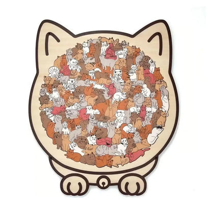 PurrfectMind™ – Rompecabezas de 135 piezas con diseño de gato tranquilo 🐱