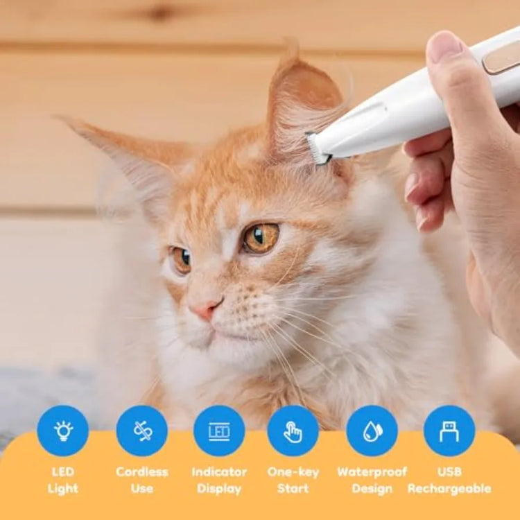 Cortapelos GlowGroom™ 💡🐾 — Precisión LED, cortes sin estrés