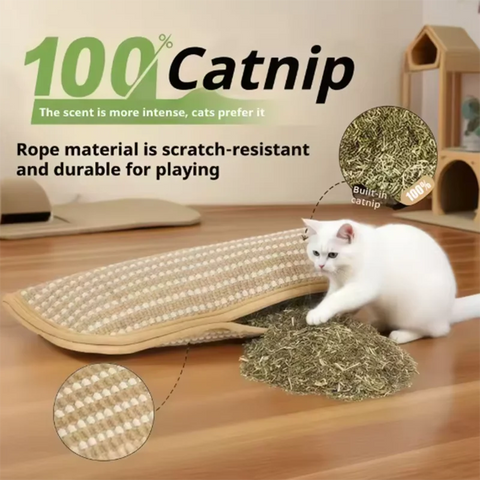 Juguete masticable PurrPlay™ con hierba gatera 🐱🌿 — Diversión sin fin y masticación saludable