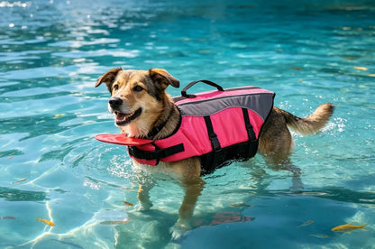 Safety Pet Dog Swimming Vest Floating Detachable Adjustable Dog Life Vests For Boating For Small Large Breed Outdoor Camping