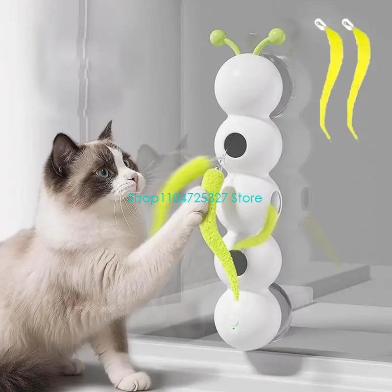 Juguete para gatos con forma de oruga ondulante: ¡movimiento automático para un juego sin fin!