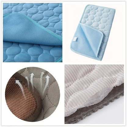 Alfombrilla de gel refrescante extragrande para perros y gatos. Almohadilla refrescante reutilizable para el verano.