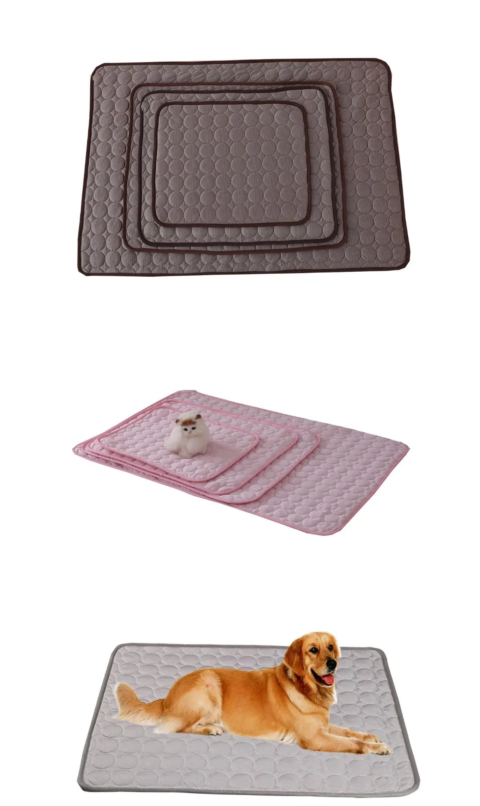 Alfombrilla de gel refrescante extragrande para perros y gatos. Almohadilla refrescante reutilizable para el verano.