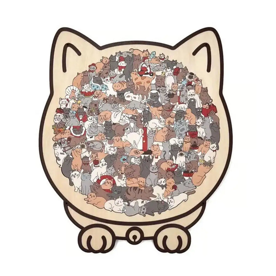 PurrfectMind™ – Rompecabezas de 135 piezas con diseño de gato tranquilo 🐱