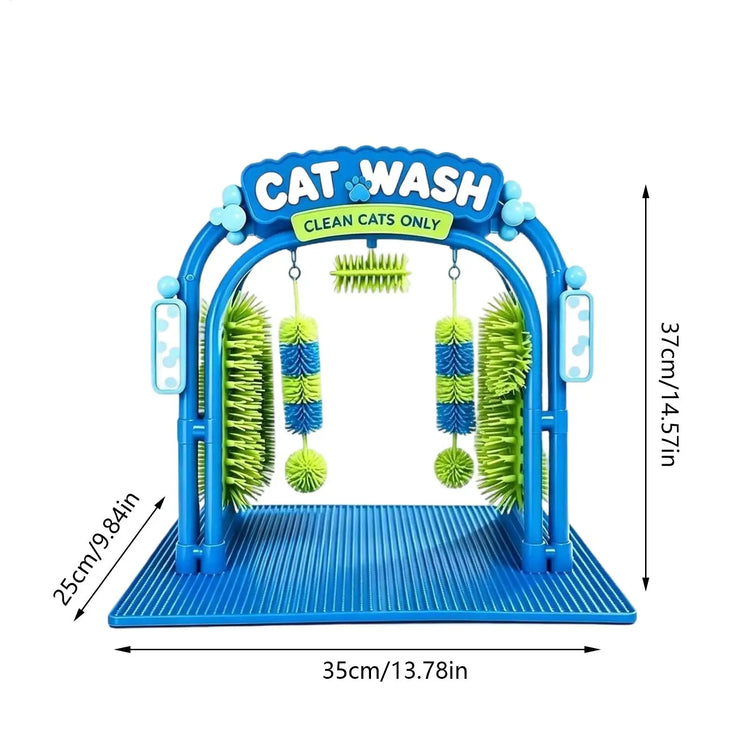 PurrClean™ 🐱🛁 — Estación de lavado para gatos de fácil uso y autoaseo