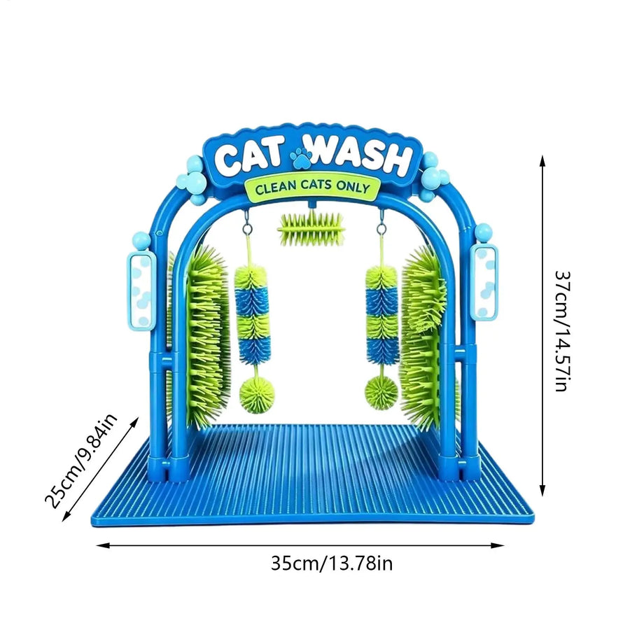 PurrClean™ 🐱🛁 — Estación de lavado para gatos de fácil uso y autoaseo