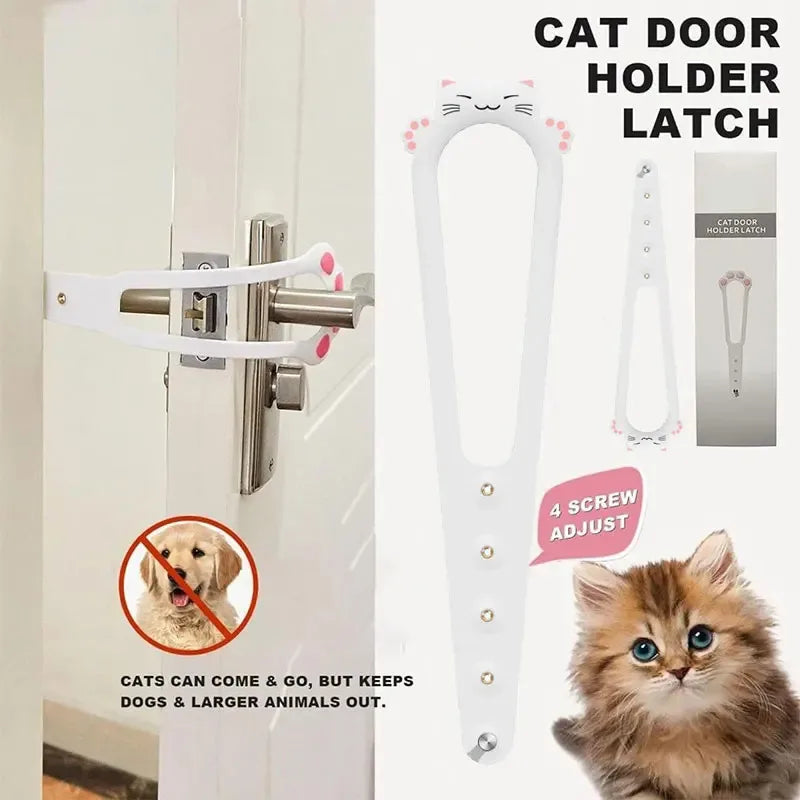 Purrfect Passage: Soporte para pestillo de puerta de gato