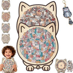 PurrfectMind™ – Rompecabezas de 135 piezas con diseño de gato tranquilo 🐱