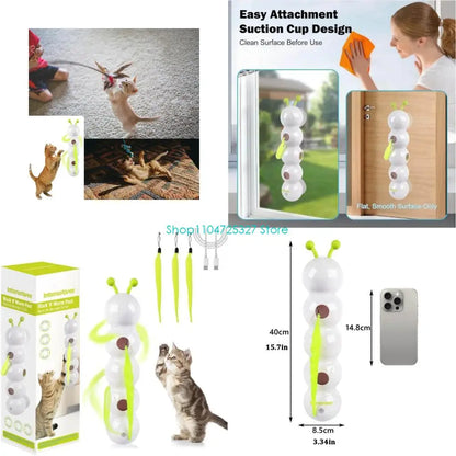 Juguete para gatos con forma de oruga ondulante: ¡movimiento automático para un juego sin fin!